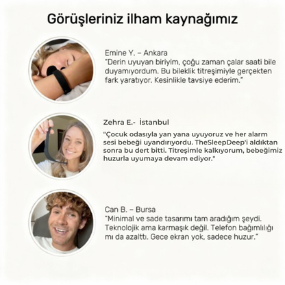 The Sleep Deep® Titreşimli Uyandırıcı Bileklik